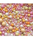 Easter Orange yellow pink white peach Sprinkles for cupcake cookies cake toppers pearls chocolate balls 100s and 1000s birthday decoration topper retro 70s preppy GROOVY BABY - Buy Online on GoSupps.com