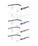 DOOViC 5 Pack Rimless Reading Glasses - Blue Light Blocking Anti Eyestrain 2.50 Magnification Available in 5 Colors - Buy Online on GoSupps.com