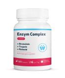Buy Enzyme Complex Classic - High Dose Bromelain Trypsin & Rutoside | 60 Capsule Monthly Supply | Best Systemic Enzyme Formula for Digestive Health - Buy Online on GoSupps.com