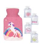 Counius 1L Hot Water Bottle with Knitting Cover & Hand Warmer - Washable Heat Pillow for Children | International Shipping - Buy Online on GoSupps.com