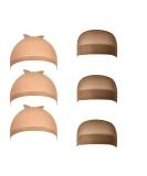 wig caps Stocking Ultra Thin - 6 Pieces Breathable Sweat Absorber & Stretchable Light Brown Caps for Women One Size Fits All - Buy Online on GoSupps.com