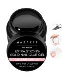 Makartt Solid Nail Glue Gel - Extra Strong Adhesive for Press On & Acrylic Nails - Long-Lasting Clear Hard Gel for Nail Art - UV Light Cured - Buy Online on GoSupps.com