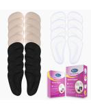 Correct Position Arch Support Shoe Insoles for Flat Feet | Gel Inserts for Plantar Fasciitis | 12 Pairs (Clear Black Beige) - Relieve Foot Pain & Pressure - Buy Online on GoSupps.com