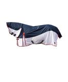 Gallop Combo Full Neck Lightweight Horse Fly Turnout Rug UV Protect Waterproof 6'3" Navy / White - Buy Online on GoSupps.com