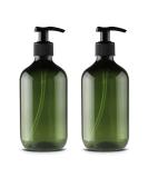 JamHooDirect 2Pcs 500ml/17oz Empty Plastic Pump Bottles Refillable Lotion Shampoo Body Washing Cream Shower Gel Storage Holder Container Toiletries Liquid Dispenser (Green) - Buy Online on GoSupps.com