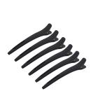 Ilvisest Non-Slip Duckbill Hair Clips 6 Pack - Professional Salon Clips for Thick and Thin Hair Styling Sectioning - Black - Buy Online on GoSupps.com