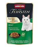 Animonda Adult Cat Food - Wet Fillets with Rabbit & Chicken | 18x85g Premium Nutrition for Cats - Buy Online on GoSupps.com