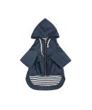 Minezi Hundred Coat - Blue XS with Reflective Buttons Wind & Rainproof Adjustable Cord Removable Hood | International Shipping Available - Buy Online on GoSupps.com