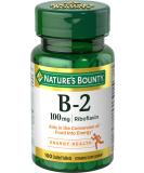Nature's Bounty Vitamin B-2 100mg - Pack of 12 (100 Tablets) - Buy Online on GoSupps.com
