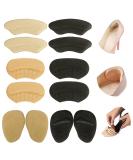 Heel Grips Liner Cushions Inserts for Loose Shoes Heel Pads and Metatarsal Pads for Shoes Too Big Women Men Prevent Heel Pain Blisters (Beige+Black) - Buy Online on GoSupps.com