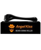 Angel Kiss Titanium Beard Derma Roller for Men - Microneedling Roller for Patchy Hair Growth - Includes Storage Case - Dark Black - Buy Online on GoSupps.com