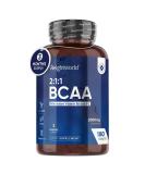 BCAA Tablet 2000mg Per Serving - 180 Protein Tablets (3 Months Supply) - 2:1:1 Branched Chain Amino Acids Tablets with Vitamin B12 & B6 - BCAA Powder Alternative - Pre Workout Supplement for Energy - Buy Online on GoSupps.com