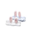 Suq Makeup Frontal Ligaments - Elastic Coral Fleece Hair Band for Women & Girls | Plush Rabbit Ear Hair Accessories for Washing Face Shower & Spa - White & Blue - Buy Online on GoSupps.com