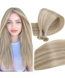 Easyouth Real Hair Bonding Extensions - Remy 20-Inch Blonde #18P613 & #18/613 - Premium Quality Echhtaar Aschblond Mix for Perfect Volume - Buy Online on GoSupps.com