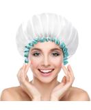 Mikimini White Shower Hood for Women & Girls - 2-Pack Double Waterproof Reusable & Washable Soft & Convenient - Buy Online on GoSupps.com