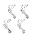 4 Count TENS Wires 3.5mm Plug TENS to 3.5mm Snap Electrode Wires for TENS Unit Electrodes Lead Wires for TENS 4 Count (Pack of 1) - Buy Online on GoSupps.com