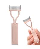 Eyelash Comb Separator - Arc Designed Lash Definer | Makeup Mascara Comb Applicator & Eye Brush Tool (Naked Pink) - International Shipping - Buy Online on GoSupps.com