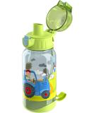 HABA 304486-drinking bottle tractor 400ml children's drinking bottle with a tractor motif in green for kindergarten or school BPA free plastic dishwasher-safe light green - Buy Online on GoSupps.com