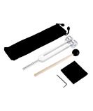 Dreld 136.1Hz standard tuning fork set aluminum weighted tuning fork chakra tuning fork with silicone hammer and bag cleaning cloth for DNA repair healing sound therapy 136.1 Hz - Buy Online on GoSupps.com