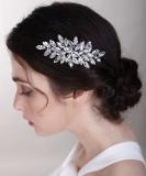 Chargances Crystal Bridal Hair Comb - Gold Wedding Rhinestone Hair Side Clip for Bride, Handmade Hair Accessory for Wedding & Prom - Buy Online on GoSupps.com