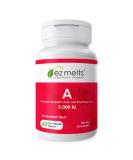 EZ Melts A as Retinol, 5,000 IU, Immune Support, Sublingual Vitamins, Vegan, Zero Sugar, Natural Strawberry Flavor, 60 Fast Dissolve Tablets - Buy Online on GoSupps.com