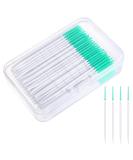 200 Interdental Brushes Set - Soft Silicone Dental Brushes with Box | Portable Tooth Floss Sticks for Gap Cleaning (Green) - Buy Online on GoSupps.com
