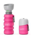 Pecute Dog Water Bottle - Foldable Safe & Non-Toxic 850ml for Dogs | Perfect for Outdoor Activities Training & Travel - Pink XL - Buy Online on GoSupps.com