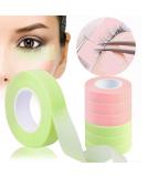 Lorvain Eyelash Tape Green Pink - 6 Rolls Micropore Fabric Adhesive for Eyelash Extensions, 1/2'' x 10 Yards, Breathable - Pack of 1 - Buy Online on GoSupps.com