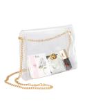 HAOGUAGUA Clear Purse for Women, Clear Bag Stadium Approved, See Through Clear Handbag for Concerts Sports Events Gold - Buy Online on GoSupps.com