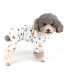 Zunea Little Dog Jumpsuit | Soft Cotton Pajamas for Pets | Cute Bear & Football Print | Size S | Ideal for Puppies & Cats - Buy Online on GoSupps.com