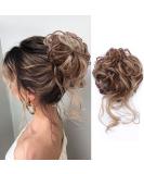 Brown Mix Ash Blonde Messy Bun Scrunchie: Tousled Updo Hair Extension for Women - Buy Online on GoSupps.com