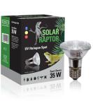 SOLAR RAPTOR UV halogen spot 35 watts reptile heat lamp terrarium lamp with daylight spectrum  - Buy Online on GoSupps.com
