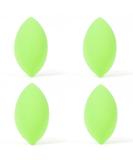 Beauty Junkees Makeup Sponge Blender Set - 4PC Green Oval Foundation & Contour Applicators Latex Free Wet & Dry Makeup Sponges - Buy Online on GoSupps.com