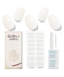 JMEOWIO White Gel Nail Foils - Self-Adhesive UV Curing Nail Stickers for Stunning Nail Designs | International Shipping Available - Buy Online on GoSupps.com