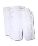 Nominia Facial Towels Premium White Microfiber 3-Series Set | Fluffy Durable Cosmetic Compresses U-Shaped Cut 400g/m Quality - Buy Online on GoSupps.com