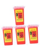 Frcolor 4-Pack Razor Storage & Blade Disposal Containers - Safe Syringe & Razor Waste Box for Barbershops | 15.4x9.5cm - Buy Online on GoSupps.com