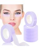 EBANKU 6 Rolls Lash Extension Under Eye Tape - Breathable Fabric Micropore Adhesive Tape for Eyelash Extensions - Purple - Buy Online on GoSupps.com