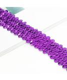 10 Yards x 1.1 Inch Red Elastic Sequin Ribbon Trim - Perfect for Sewing, Costumes & Headbands (Purple-30mm) - Buy Online on GoSupps.com
