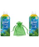 Lenor Fabric Conditioner 50 Washes 1.65L Wellbeing Collection Ocean Mist Scent Pack of 2 + for You: Organza Small Bag - Buy Online on GoSupps.com