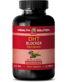 DHT Blocker Hair Complex for Men & Women - Hair Growth Pills with Zinc - Supports Healthy Hair Growth - 60 Coated Tablets - Buy Online on GoSupps.com