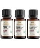 Buy Swanson Certified Organic Rosemary Essential Oil 3 Pack (0.5 fl oz each) - Premium Quality Aromatherapy Oil for Skin & Hair - International Shipping Available - Buy Online on GoSupps.com