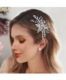 Easedaily Bride Wedding Hair Comb Silver Crystal Hair Pieces Rhinestone Headpieces Bridal Hair Clip Side Combs Hair Accessories for Women and Girls A-Silver - Buy Online on GoSupps.com