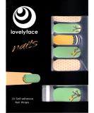 Lovelyface Cherry Blossom Nail Wraps - 16 Non-Toxic Self-Adhesive Foils | Exclusive Patterned Nail Art for Long-Lasting Manicure - Buy Online on GoSupps.com