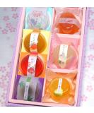 Mayca Moon Assorted Japanese Wagashi Gift Box - Yokan Jelly & Sakura Wraps - Premium International Sweets - Buy Online on GoSupps.com