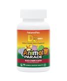 NaturesPlus Animal Parade Vitamin D3 Children's Chewables - Black Cherry Flavor - 90 Animal-Shaped Tablets - Buy Online on GoSupps.com