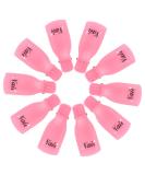 Hanyousheng Acrylic Gel Polish Clips Nail Clip Nail Art Gel Polish Remover Plastic 10 PCS Gel Polish Nails Art Gel Cap Soak Off Clip UV Manicure Acrylic Nails Wrap Tool Rose Red Colour Pink - Buy Online on GoSupps.com