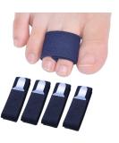 Sumifun Elasticity Toe Splint 4 Packs of Toe Wraps for Broken Toe Curled Toe Hammer Toe Toe Bandage for Big Toe Alignment Fracture Splint for Men or Women - Buy Online on GoSupps.com