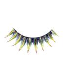 Eulenspiegel 001400 - Metallic Green/Yellow Artificial Eyelashes for Carnival & Theme Parties | International Shipping Available - Buy Online on GoSupps.com