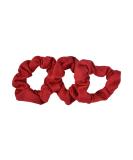 Small Scrunchies Cotton Hair Bobble - Set of 3 - Red - Buy Online on GoSupps.com