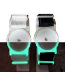 CGM Clips UK - Freestyle Libre Sensor Armband Holder/Protector - Green Glow in The Dark, Black Strap - Buy Online on GoSupps.com